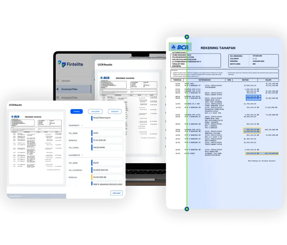 Illustration representing high-throughput document extraction pipelines